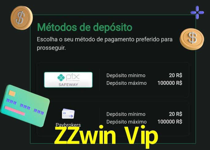 O cassino ZZwin Vip oferece uma grande variedade de métodos de pagamento